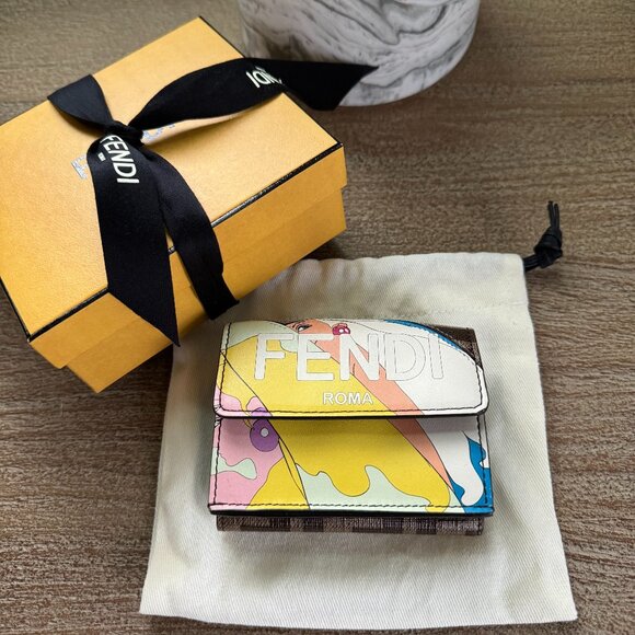 Fendi Micro Trifold Wallet - Picture 1 of 10